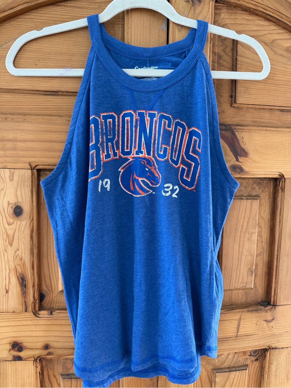 Boise State University Broncos Blue Graphic Tank Top size M NWT